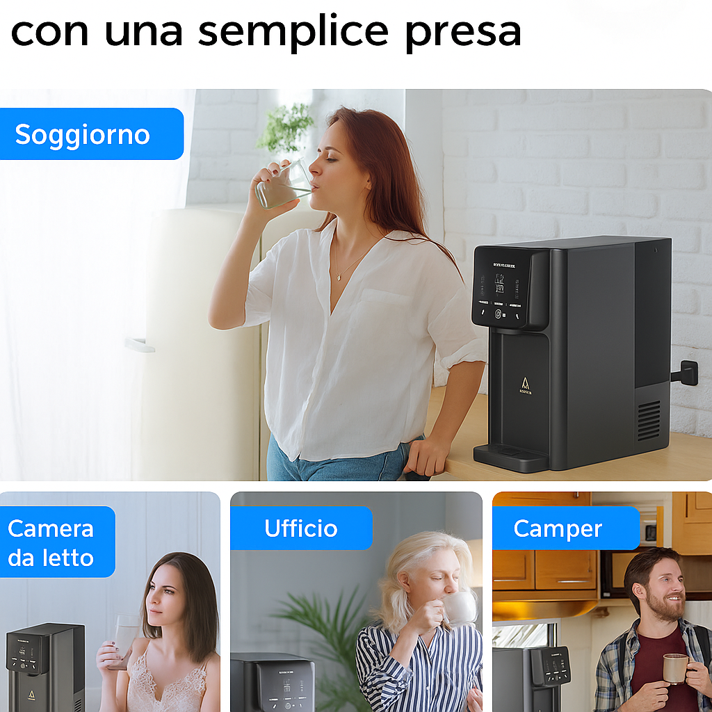 Dispenser Compatto con Filtro – Acqua Fredda Purificata