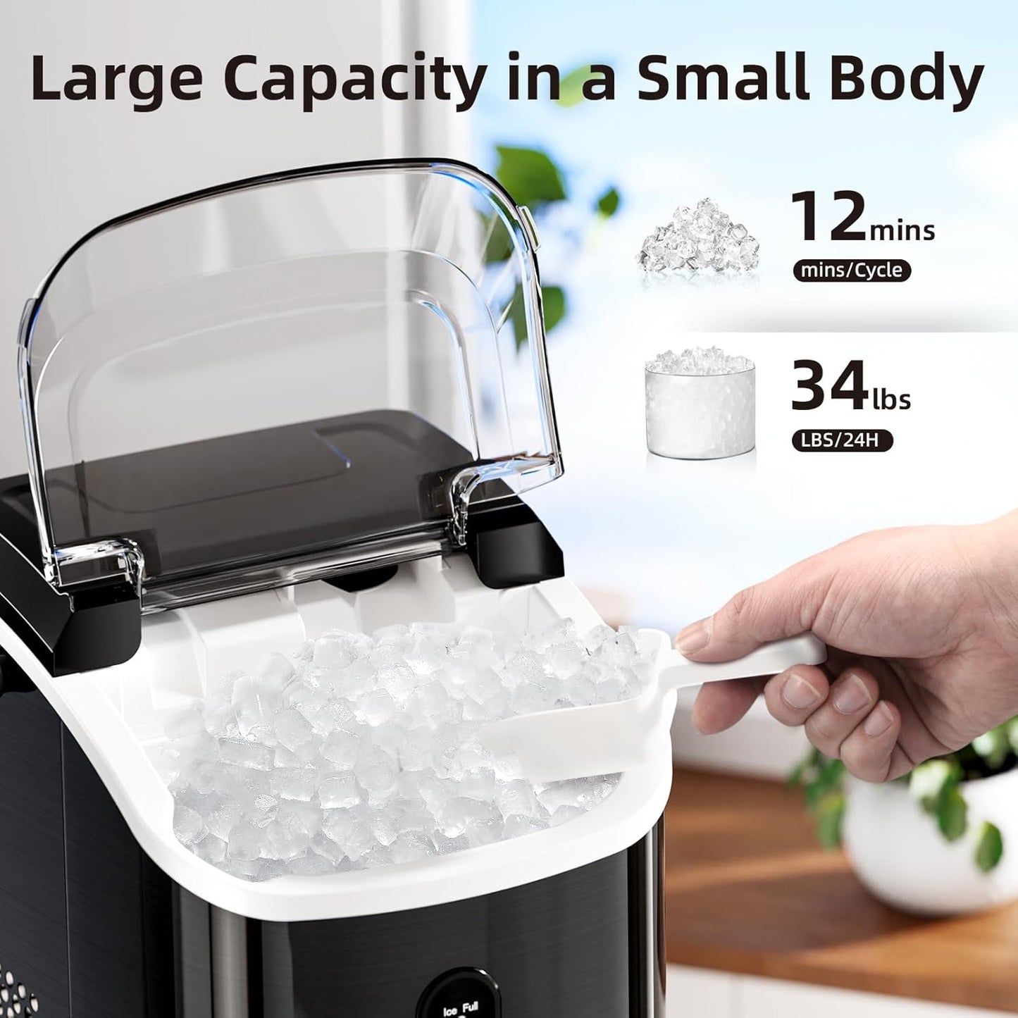 Draagbare Ijsmachine - Capacità di 34 libbre/24 ore
